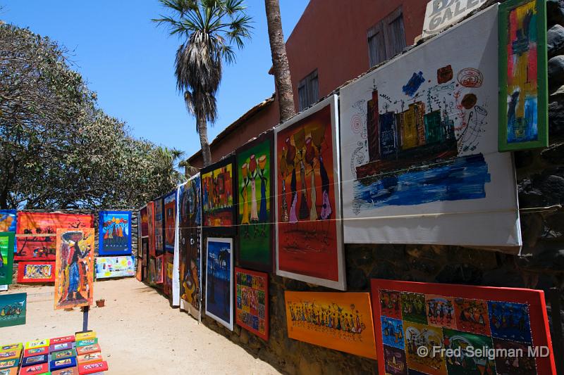 20090528_111451 D300 P1.jpg - Artists display their work all over the small island of Goree